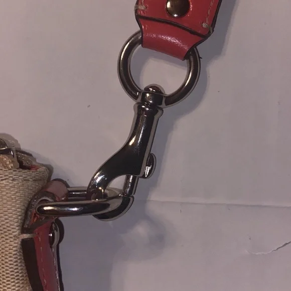 Tan and burnt orange Coach crossbody bag. - Picture 5 of 12